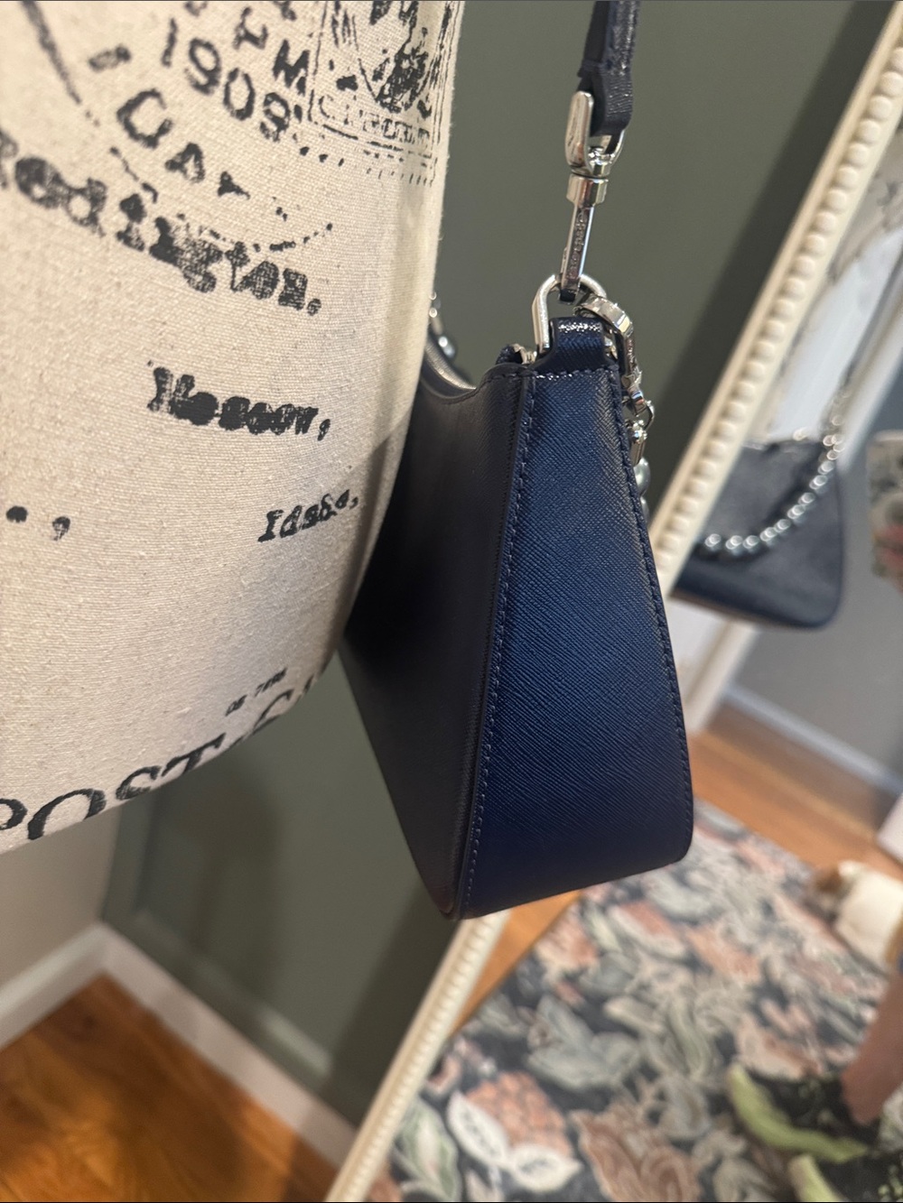 Kate ♠️ Navy with metallic beads Crossbody - Picture 8 of 14